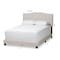 Baxton Studio Vivienne Modern Light Beige Upholstered Full Size Bed 146-8239 - alternate 7
